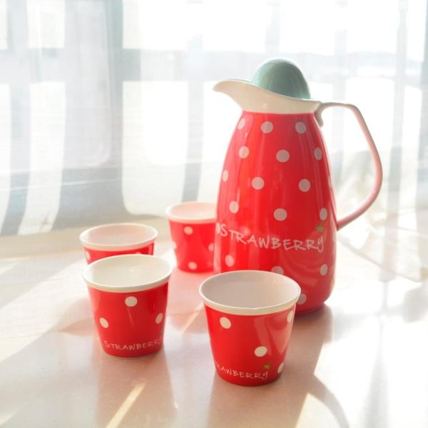 可愛喝茶陶瓷家用簡約4人整套茶具茶杯套裝現代歐式創意下午茶