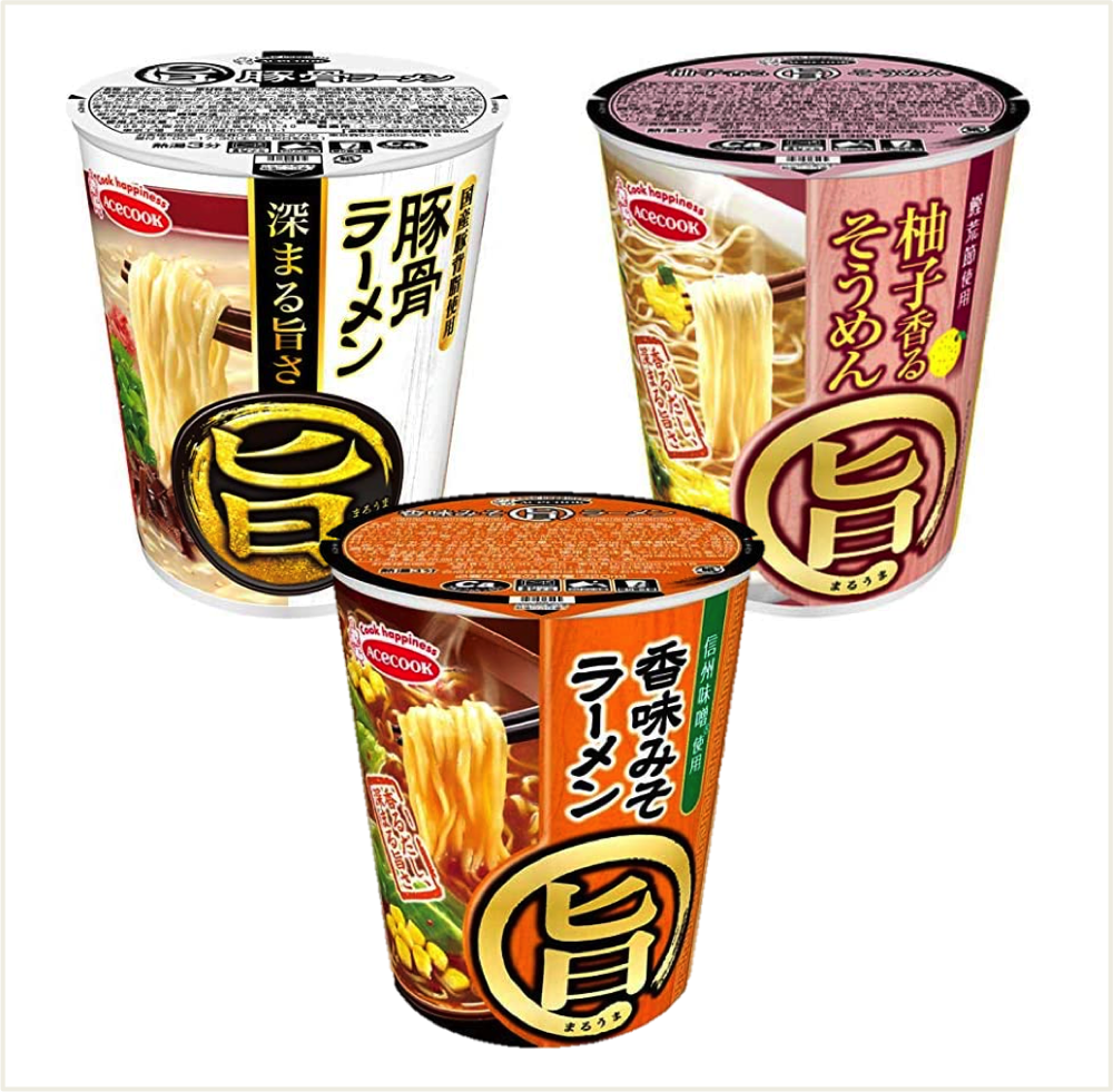 味噌拉麵 59g/杯 2020.10.14 豚骨拉麵 58g/杯 2020.11.15 柚子素麵 50g/杯 2020.10.27