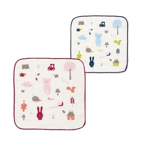 奇哥 彩繪熊紗布毛巾 方巾 手帕 TAL73000 好娃娃