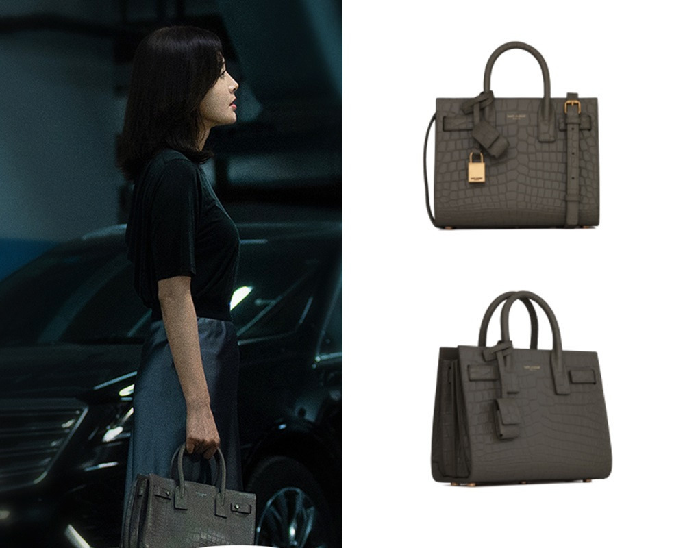 《怪你過分美麗》秦嵐同款包4 YSL Classic Sac De Jour Nano In Embossed Crocodile-Embossed Matte Leather HK$16,900，約NT.64,315