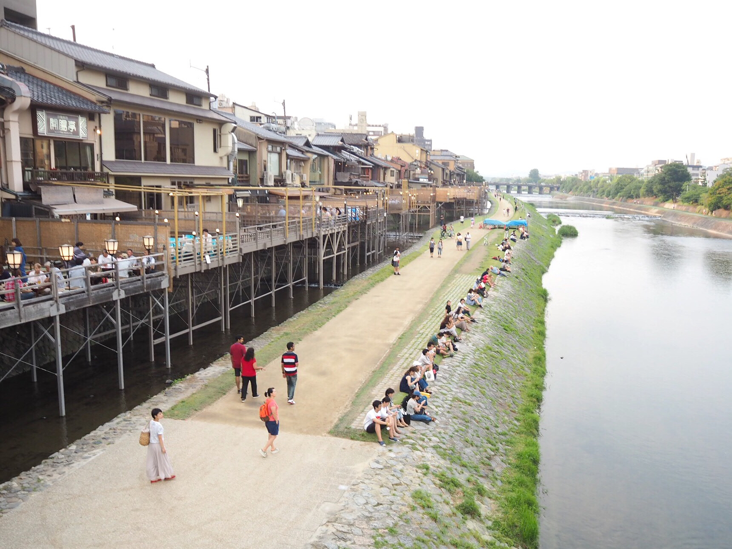 京都河邊「排排坐」潛規則！外地人常犯錯「鴨川等間隔法則」
