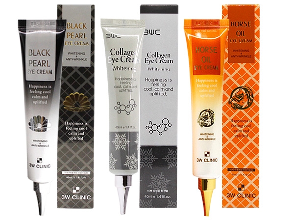韓國 3W CLINIC~黑珍珠／膠原蛋白／馬油／玫瑰／蝸牛 眼霜(40ml) 款式可選【D774161】，還有更多的日韓美妝、海外保養品、零食都在小三美日，現在購買立即出貨給您。