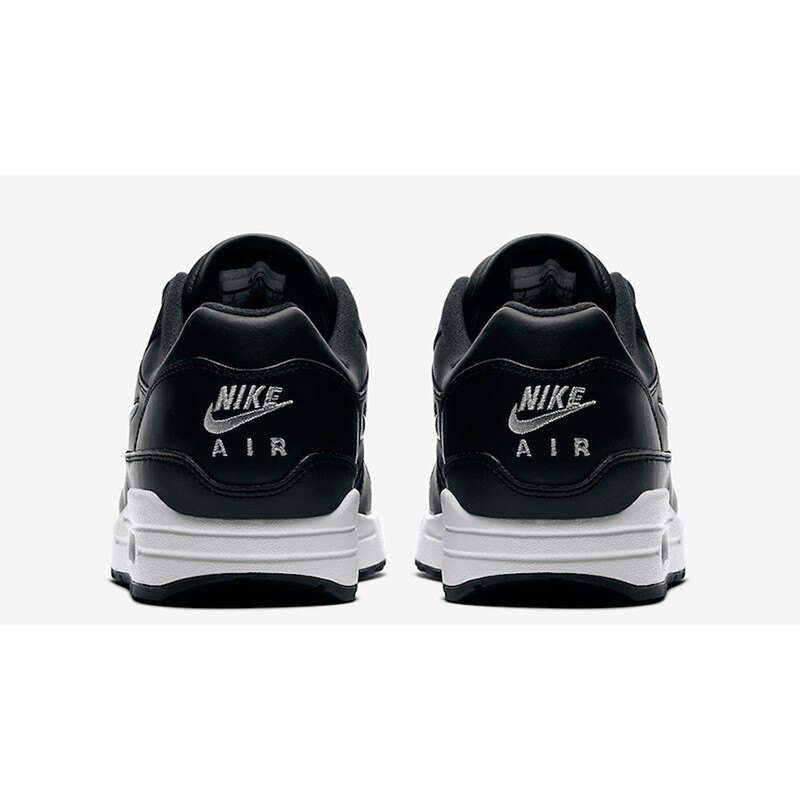 【日本海外代購】AIR MAX 1 Premium SC Jewel 全黑 皮革 膠底 小銀勾 氣墊 慢跑 男女