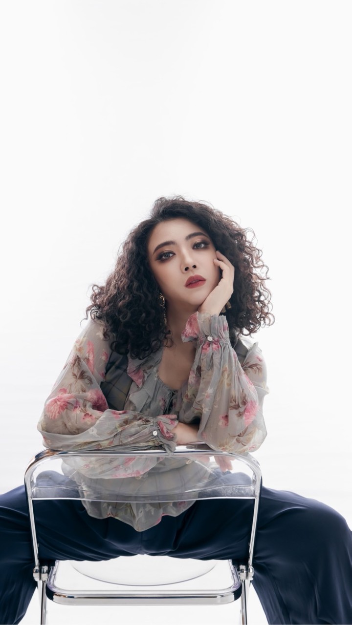 配成/沛澄滿意的樣子