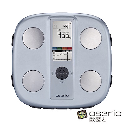 oserio歐瑟若 雙螢幕旗艦中文體脂計 (尊爵銀FWP-520D)