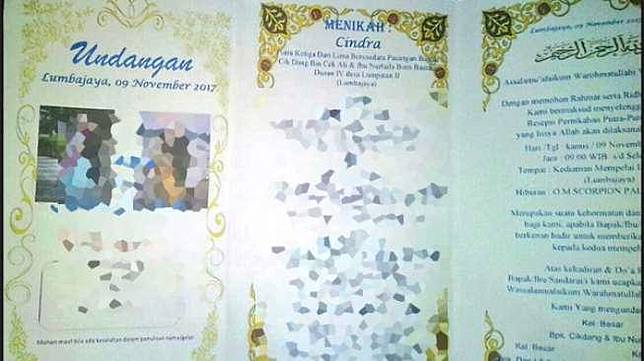 Undangan Nikah Ini Bikin Heboh Mempelai Pria Ternyata