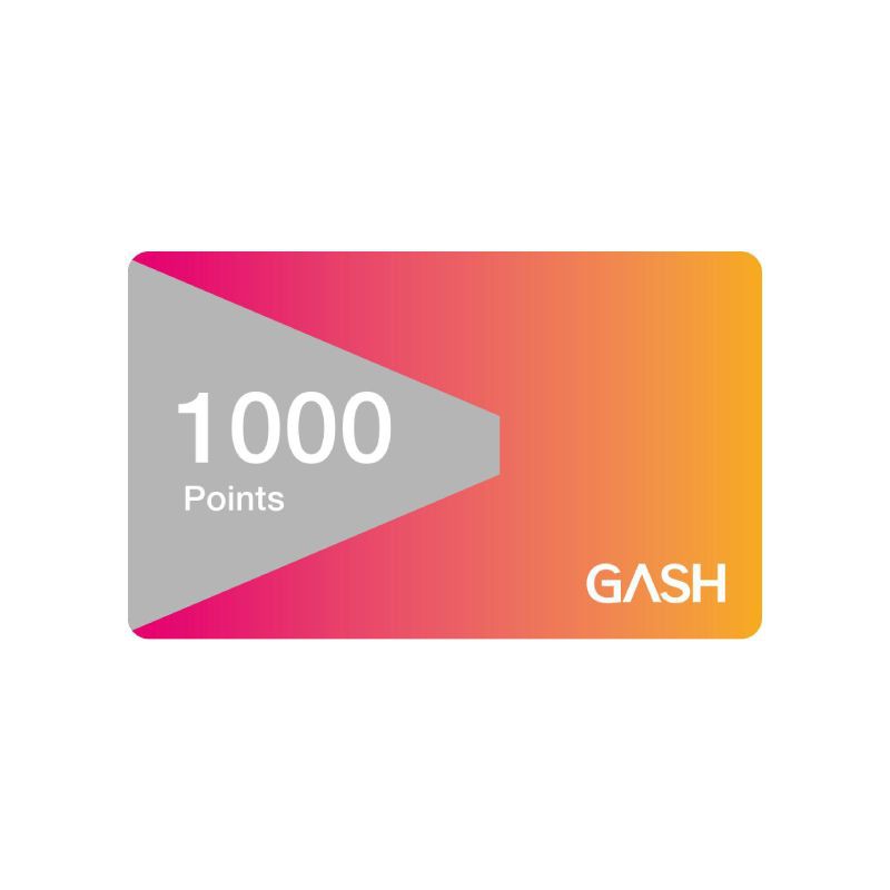 商品特色：「GASH+」全新出發，結合數位娛樂內容，優質而強大的使用功能 讓全球數位玩家輕鬆透過GASH+ ，恣意暢遊在無限寬敞的數位娛樂世界中。規格：1000點產地：台灣適用年齡：無限制►購買須知◄