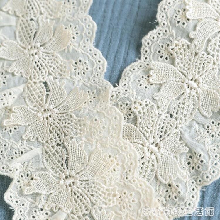 文藝清新日式和服花邊純棉紗睡衣女夏季短袖寬鬆