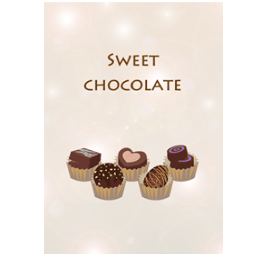 Sweet and fragrant chocolate