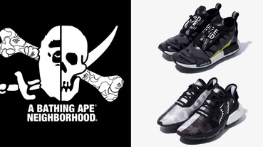 新聞分享 / 暗黑系猿人再度來襲 一覽 A BATHING APE x NEIGHBORHOOD x adidas Originals 聯名鞋款