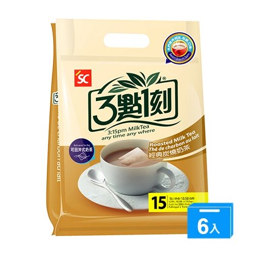 三點一刻經典炭燒奶茶20G*15*6【愛買】