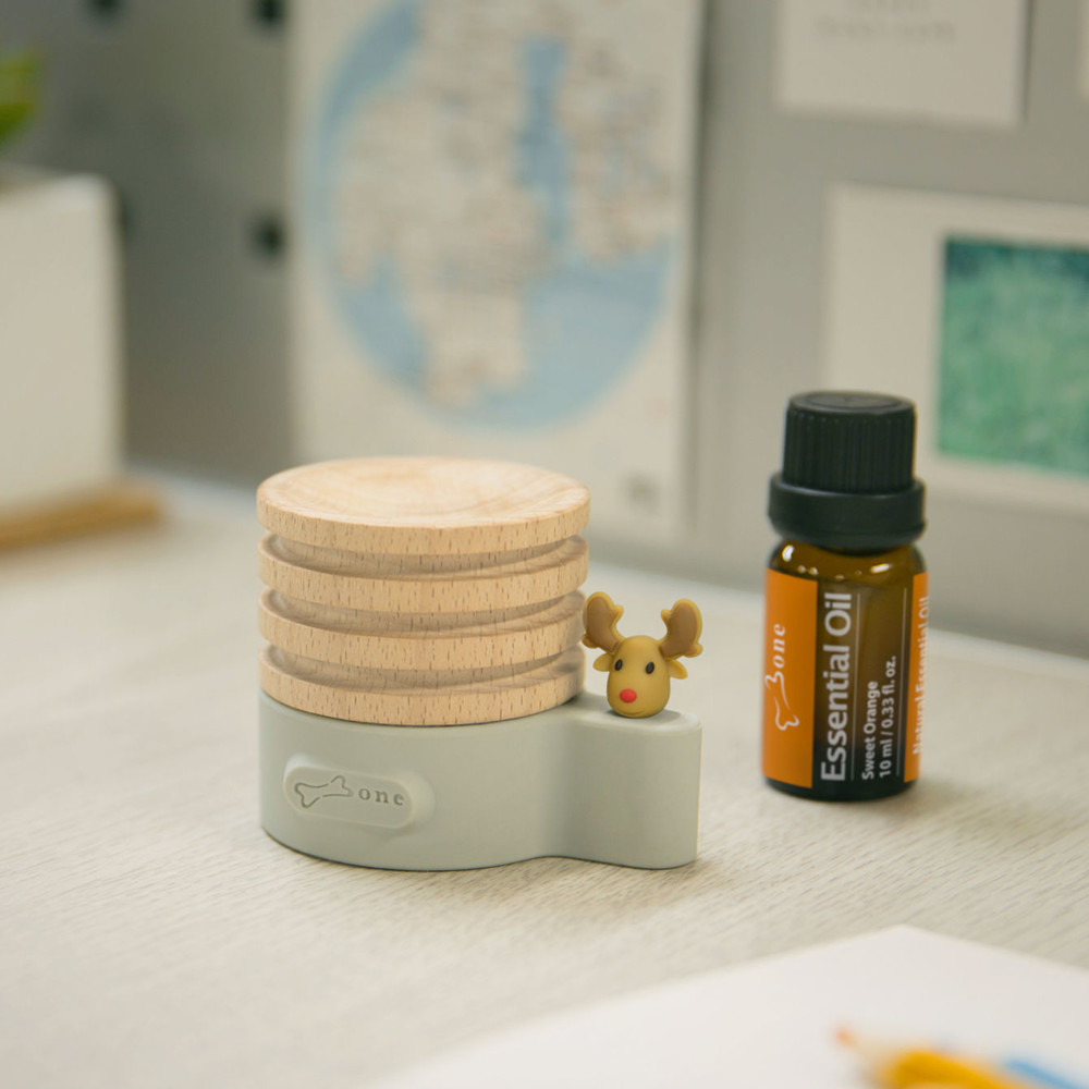 【Bone 官方】原木擴香台 擴香座 - 麋鹿 / 鴨子 / 企鵝 / 貓咪 / 貓頭鷹