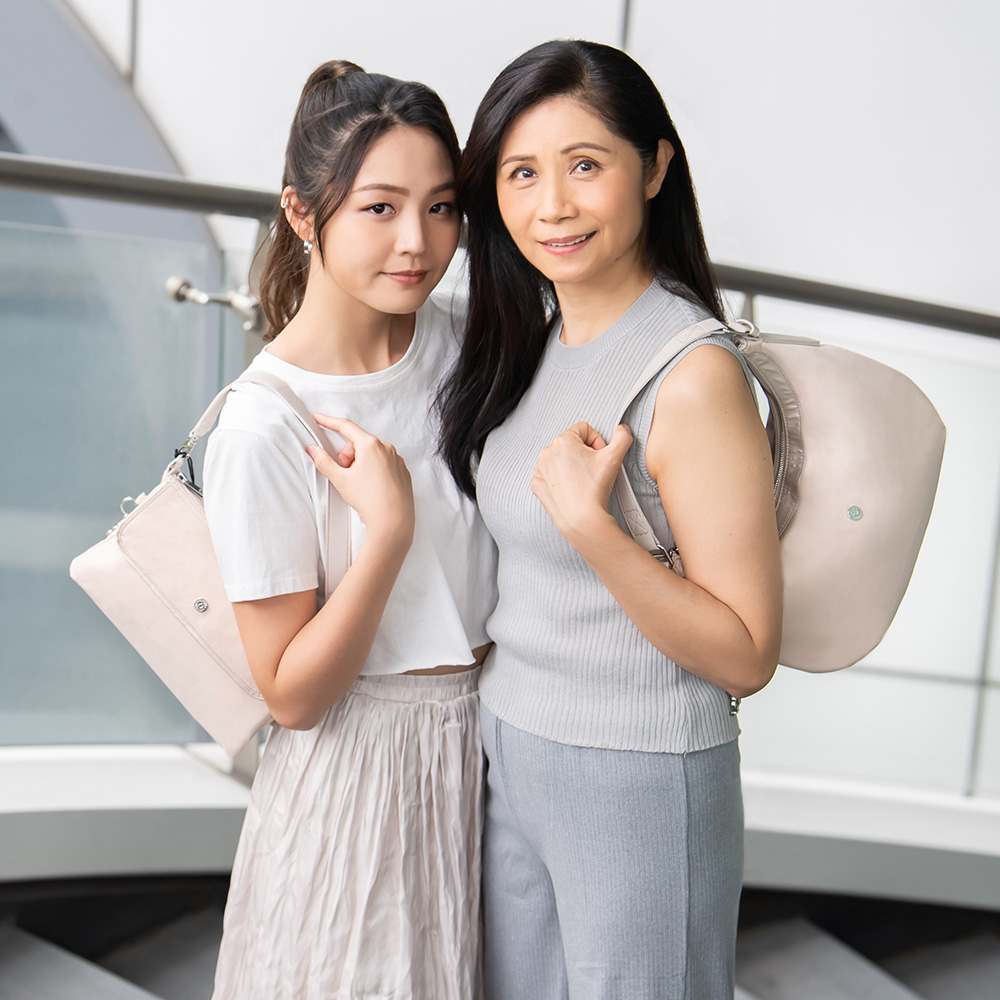 雲朵象牙白拉鍊大開口手提肩背包-GALYA