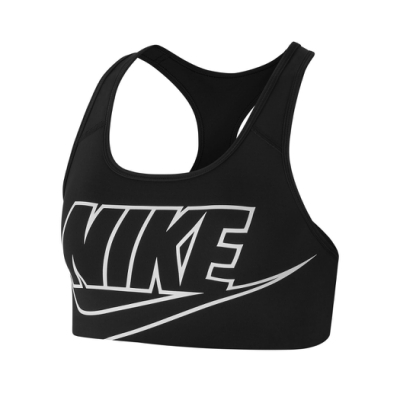 品牌: NIKE 型號: BV3644-010 品名: Swoosh Bra 特點: 中度支撐 健身 重訓 瑜珈 有氧 皮拉提斯 黑 白