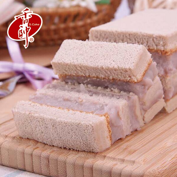 ★香純原味 嚴選台灣在地食材香氣較濃的品種~檳榔心芋頭 ★口感紮實 軟綿Q彈蛋糕體，純淨天然的芋頭香氣一口接著一口永難忘懷 ★堅持品質 堅持不添加任何防腐劑與人工色素