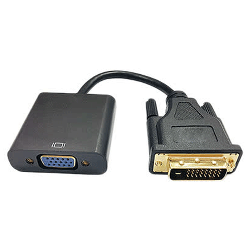 主機顯卡DVI24+1連接顯示器或投影機VGA輸出 / 支持數位訊號到類比訊號的轉換