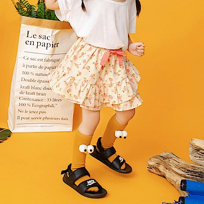 夏日出遊縮腰純棉碎花蛋糕裙-OB嚴選