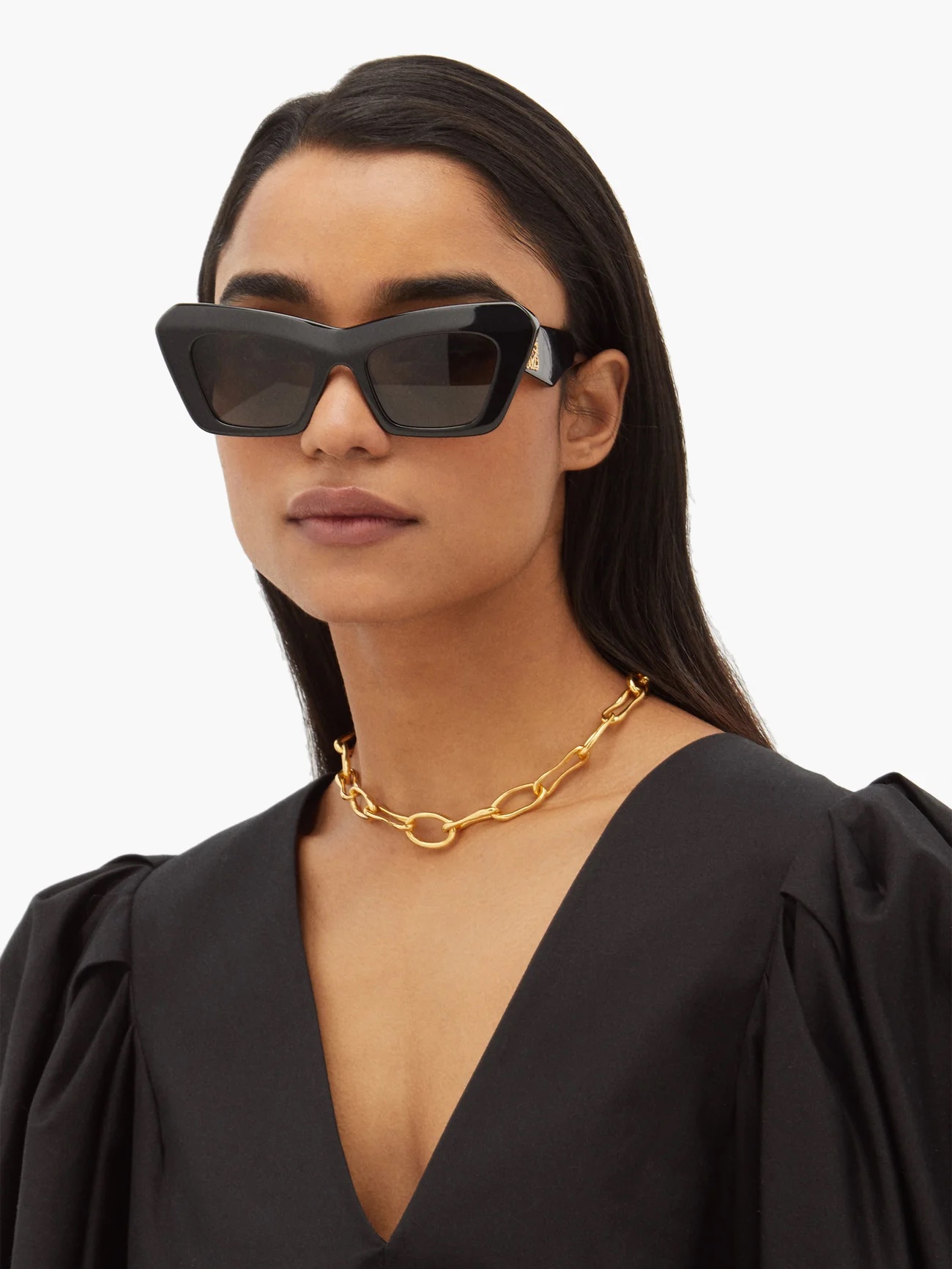 LOEWE EYEWEAR Anagram-logo cat-eye acetate sunglasses