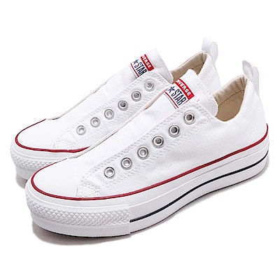 品牌: CONVERSE型號: 563457C品名: Chuck Taylor特點: 基本款 厚底 增高穿搭 球鞋 白 紅 休閒鞋