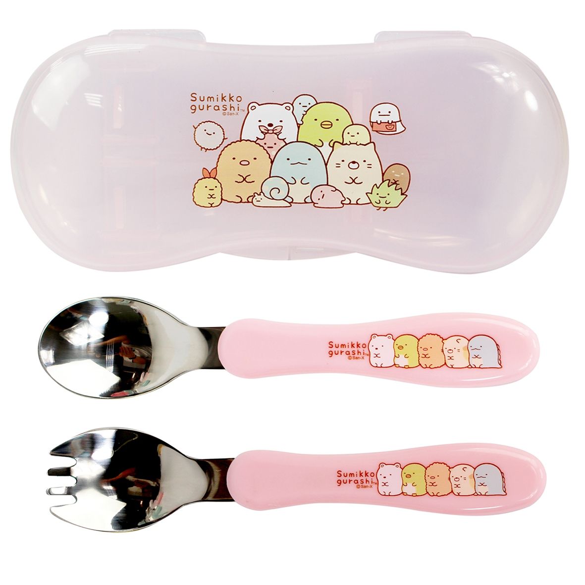 角落小夥伴 超Q兒童餐具組-粉紅