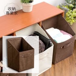 ◎1.免組裝，拆封後即可使用|◎2.輕巧、收納方便快速|◎3.玩具、小件物品快速收納種類:收納箱/收納盒/收納籃類型:收納箱/收納盒主材質:布材質說明:不織布顏色:棕色系尺寸:25寬*25深*38高c