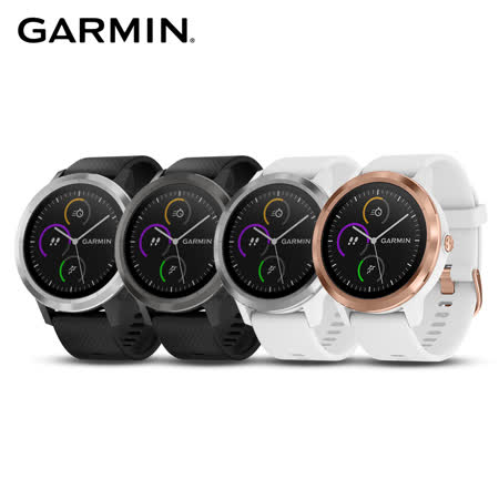 ▲ GARMIN PAY行動支付(新增信用、一卡通小額支付) ▲ SIDE SWIPE / 側邊滑動控制 ▲ 訓練計畫下載 ▲ GARMIN 手腕式心率感測 ▲ 健康偵測 ▲ 體能監控 ▲ 智慧連結 