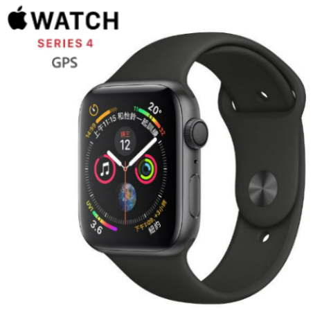 【直降$1000】Apple Watch Series 4 44mm GPS 版 太空灰鋁金屬錶殼配黑色運動錶帶 (MU