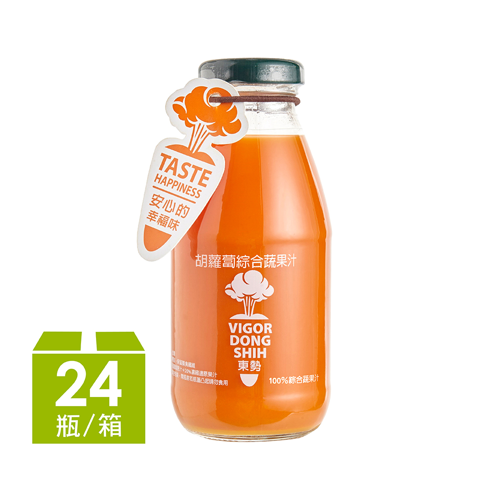 VDS活力東勢100% 胡蘿蔔綜合蔬果汁 290ml (24瓶/箱)