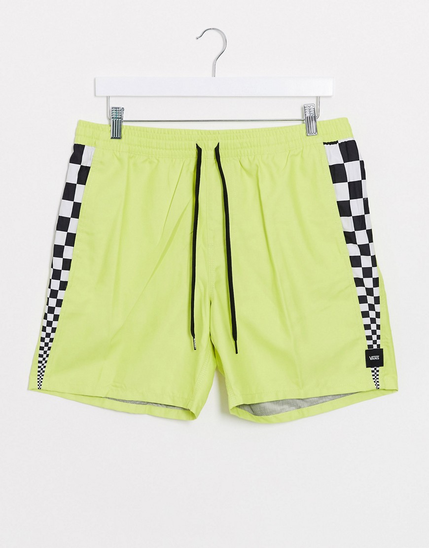Shorts by Vans Coming soon to your Saved Items Drawstring stretch waist Single back pocket Checkerbo