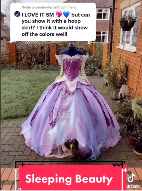 中毒性高め ディズニープリンセスのドレスの再現動画が話題