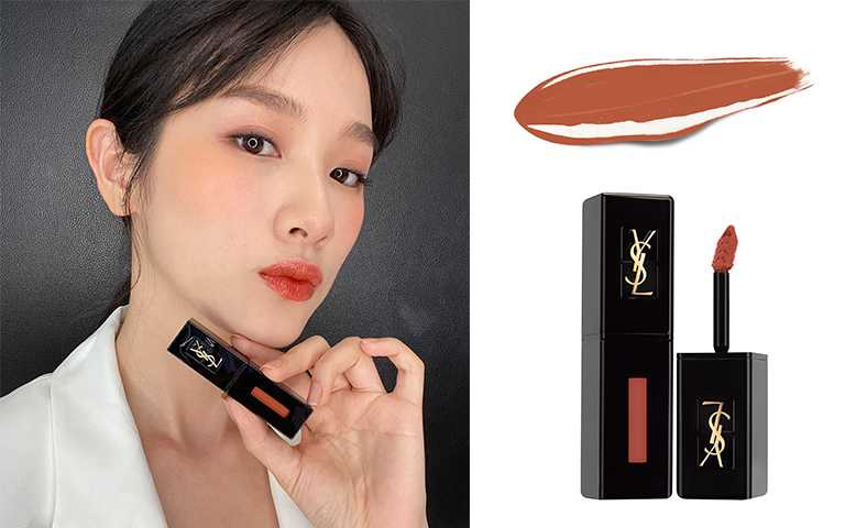 YSL 奢華緞面漆光唇釉#434 /NT1300(圖／YSL提供)