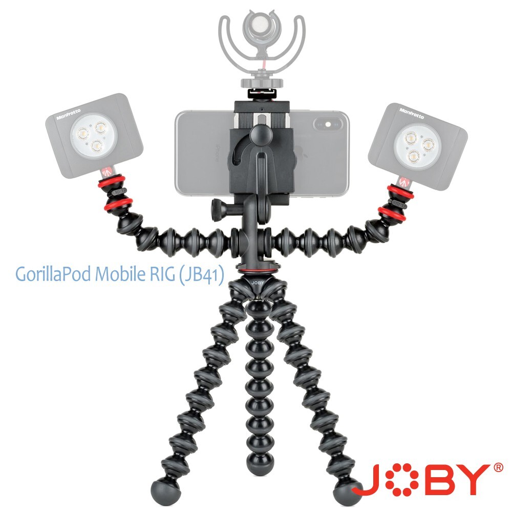 超強直播神器 適智慧型手機/GOPRO/補光燈/麥克風 GorillaPod 1K 適用 類單/微單 腳腿靈活度高 各種表面適用 輕鬆調整 垂直/水平拍攝 ◎ 以上規格圖樣與附件僅供參考，如有任何說明