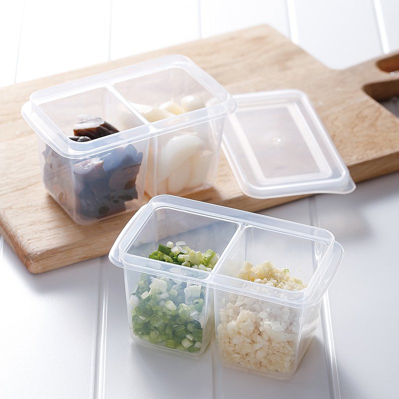 層疊省空間，附蓋保鮮，防止異味飄散冰箱