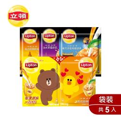 ◎口味香濃滑順|◎|◎品牌:Lipton立頓類型:奶茶/拉茶包裝:袋裝糖分:有糖份數/規格:莎莉款英式奶茶18入/袋，共5袋熊大款原味奶茶20入/袋，共5袋減糖奶茶20入/袋，共5袋英式奶茶18入/袋