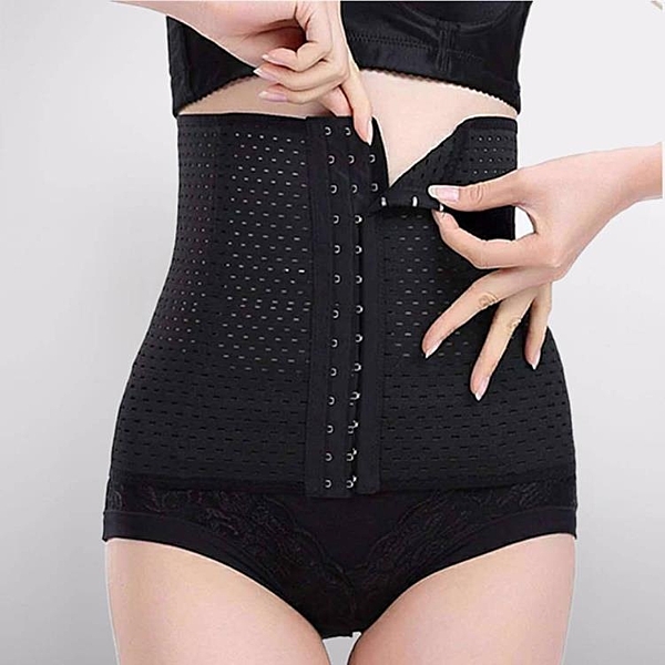 燃脂減肥薄款透氣收腹帶腰封產后瘦身瘦肚子超大碼塑身衣束腰夾女