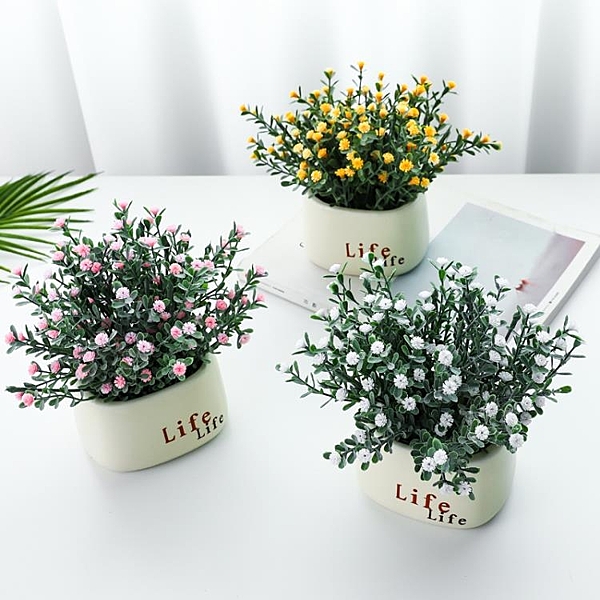 ins風仿真綠植小盆栽盆景創意客廳裝飾擺件假花植物桌面迷你擺設