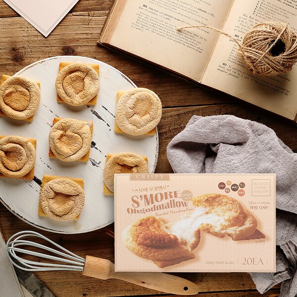 韓國 S'MORE 棉花糖 餅乾 低糖 低卡20入 168g【庫奇小舖】