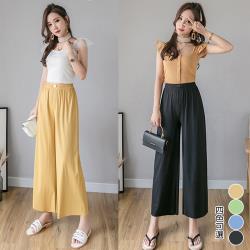 韓國K.W. (預購) 寬大步伐時尚悠閒闊腿褲