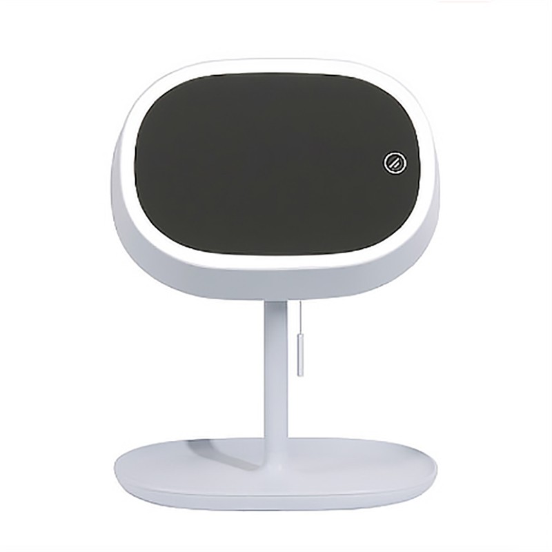 增加可視面積/鏡面燈光為正白色5500kＯ檯燈獨立物理拉繩開關/檯燈燈光為暖黃色2800kＯ鏡子燈、檯燈都能無極調光，並記住您的使用習慣Ｏ更大的收納空間，更方便Ｏ180度旋轉，總有適合您的角度/檯燈、