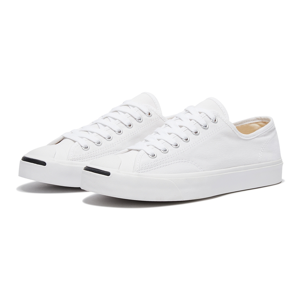 CONVERSE Jack Purcell 男女 開口笑 低筒鞋 白色