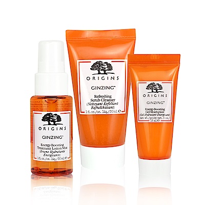ORIGINS 品木宣言 元氣十足保養3件組(機能水+水凝乳+潔面露)