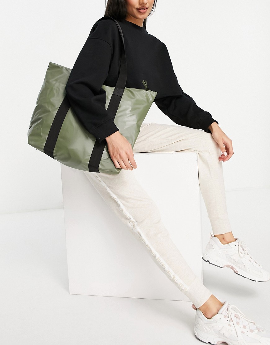 Rains 1225 rush waterproof tote bag-Green
