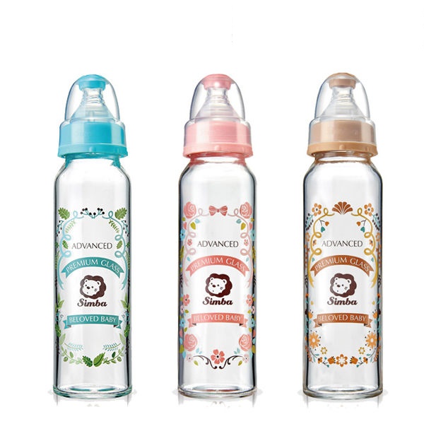 買就送馬卡龍萬用蓋【小獅王辛巴】蘿蔓晶鑽標準玻璃大奶瓶240ml 天藍/粉紅/咖啡 三色可選《大樹健康購物網》