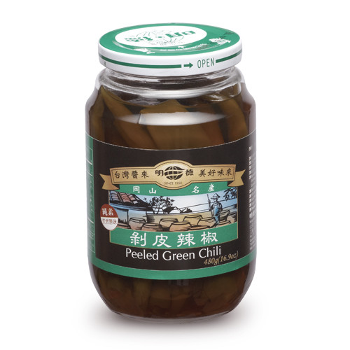 精選青辣椒精製，滑脆的口感、辣度適中，無論是小菜或作菜皆宜。 食品過敏源資訊:本食品包含黃豆、小麥，如對該成份過敏，請注意！ 容量460g 保存期限:兩年(未開封) 內 容 物 青辣椒、水、蔗糖液糖、