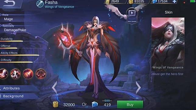 Fasha Mobile Legends - Hero Mage Terbaru dengan 4 Skill yang Sangat Mematikan