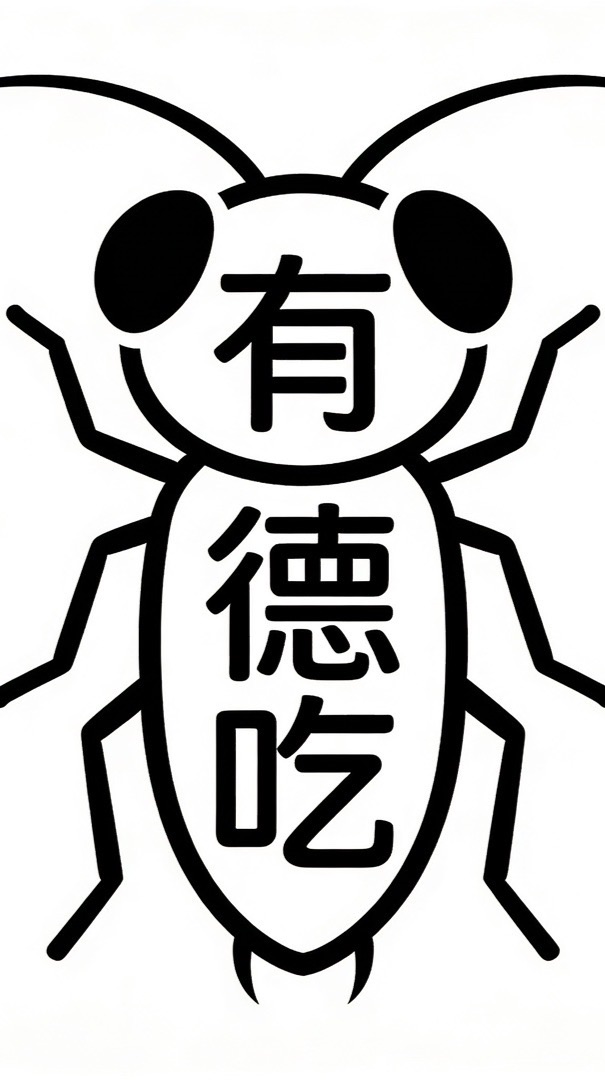 有德，吃  （爬蟲飼料）