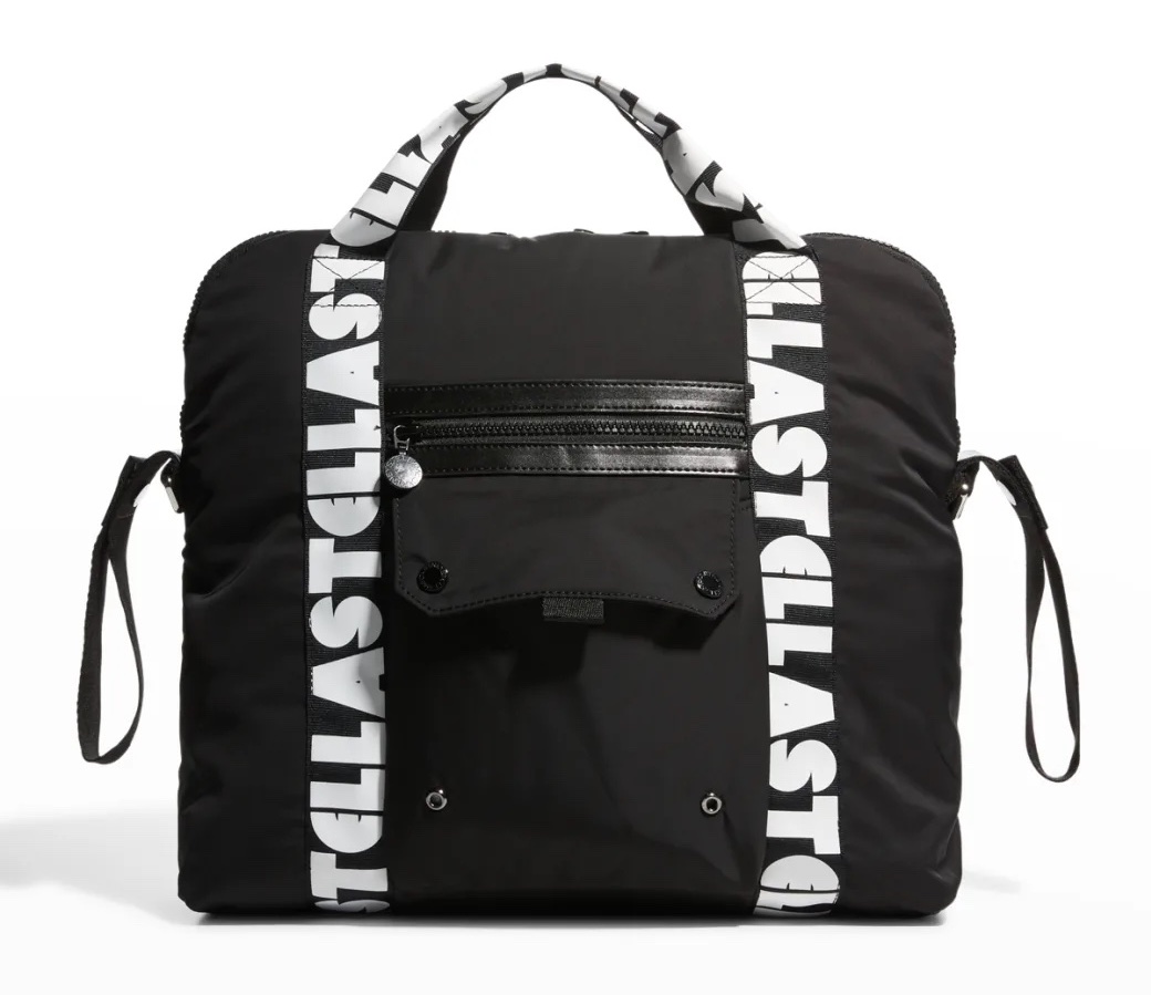 Stella McCartney Kids Logo Tape Zip Diaper Bag