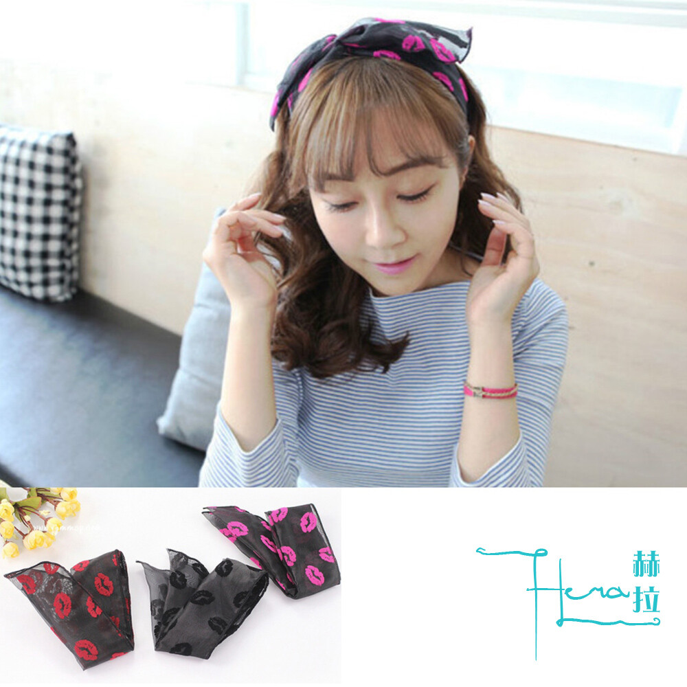 ┤商品說明├ 【Hera 赫拉】紅唇耳朵網紗髮箍/髮帶-3色 進口網紗材質 可綁在手上當手帶也可以綁包包裝飾 無論哪種都能瞬間讓你氣質提升好幾個度！ 一物多用！打造不同的風格噢~ 非常小清新的一款 小