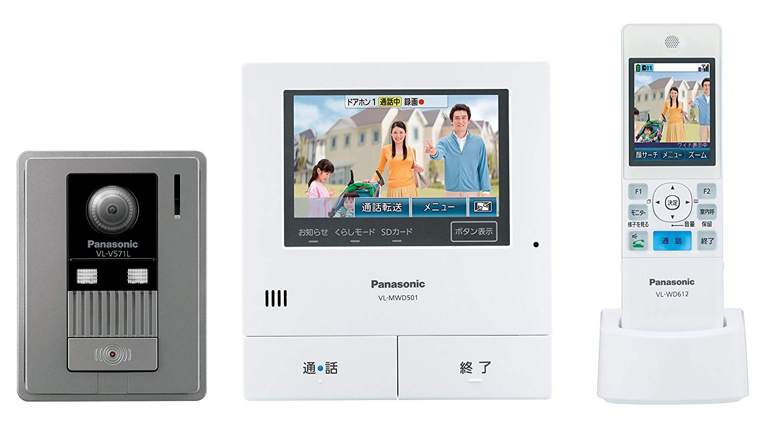 日本公司貨 Panasonic 國際牌 VL-SWD501KL 視訊門鈴 5吋觸控螢幕 廣角 SD卡錄影 LED照明 室內通話 火災報知機能 日本必買代購。美體與保健人氣店家Metis的日本必買人氣品