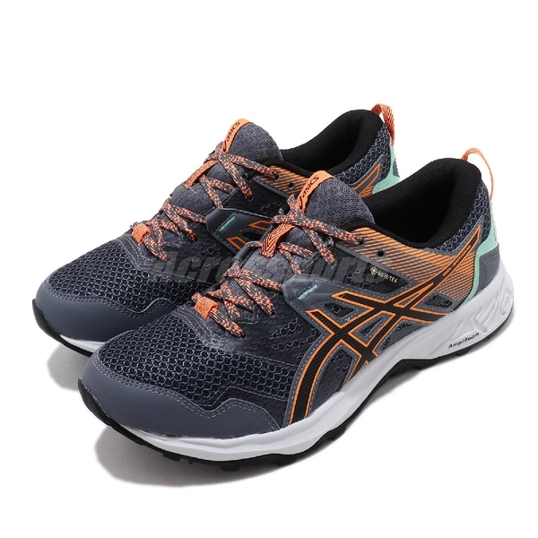 Asics 慢跑鞋 Gel-Sonoma 5 GTX 灰 橘 女鞋 戶外 運動鞋 防水 【ACS】 1012A567020